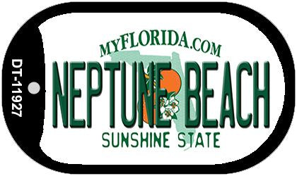 Florida Neptune Beach Novelty Metal Dog Tag Necklace DT-11927