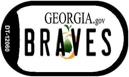 Georgia Braves Novelty Metal Dog Tag Necklace DT-12060