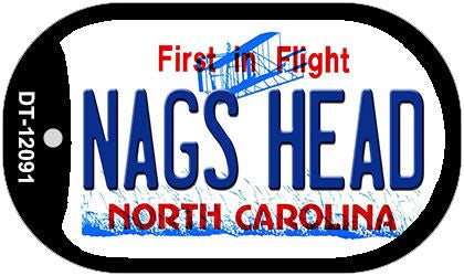 Nags Head North Carolina State Novelty Metal Dog Tag Necklace DT-12091