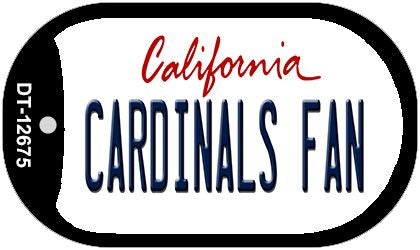 Cardinals Fan Novelty Metal Dog Tag Necklace DT-12675