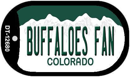 Buffaloes Fan Novelty Metal Dog Tag Necklace DT-12680