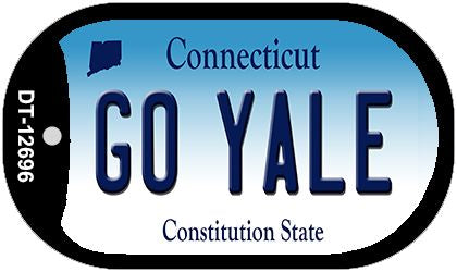 Go Yale Novelty Metal Dog Tag Necklace DT-12696
