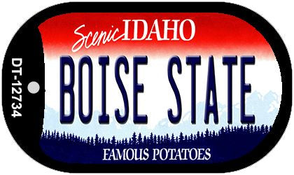 Boise State Novelty Metal Dog Tag Necklace DT-12734