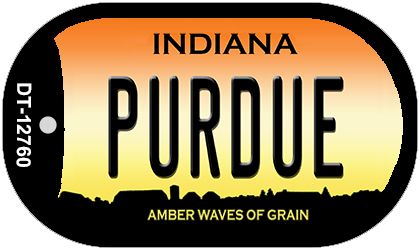 Purdue Novelty Metal Dog Tag Necklace DT-12760