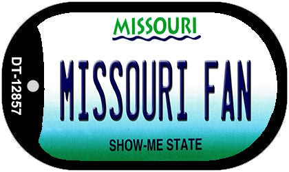 Missouri Fan Novelty Metal Dog Tag Necklace DT-12857
