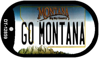 Go Montana Novelty Metal Dog Tag Necklace DT-12859