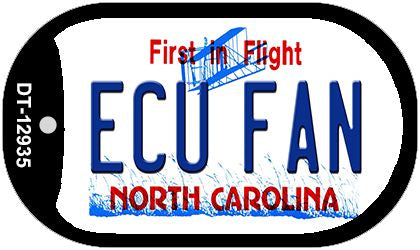 East Carolina Univ Fan Novelty Metal Dog Tag Necklace DT-12935