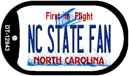 North Carolina State Fan Novelty Metal Dog Tag Necklace DT-12943