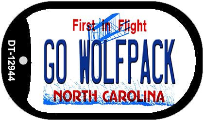 Go Wolfpack Novelty Metal Dog Tag Necklace DT-12944