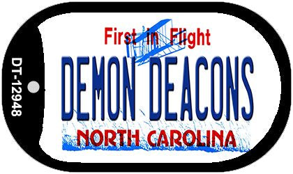 Demon Deacons Novelty Metal Dog Tag Necklace DT-12948