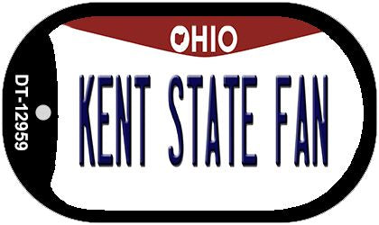 Kent State Fan Novelty Metal Dog Tag Necklace DT-12959