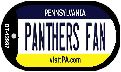 Panthers Fan Novelty Metal Dog Tag Necklace DT-12997