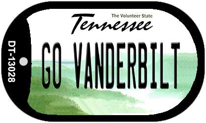Go Vanderbilt Novelty Metal Dog Tag Necklace DT-13028