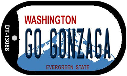 Go Gonzaga Novelty Metal Dog Tag Necklace DT-13088