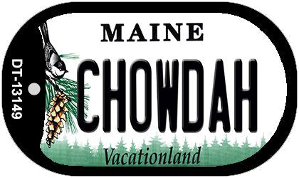 Chowdah Maine Novelty Metal Dog Tag Necklace DT-13149