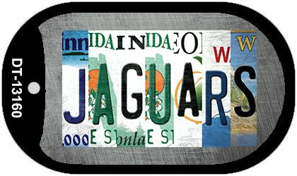 Jaguars Strip Art Novelty Metal Dog Tag Necklace DT-13160
