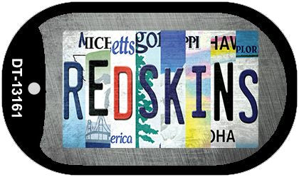 Redskins Strip Art Novelty Metal Dog Tag Necklace DT-13161