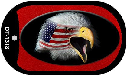 American Eagle Metal Novelty Dog Tag Necklace DT-1318