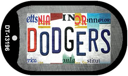 Dodgers Strip Art Novelty Metal Dog Tag Necklace DT-13196