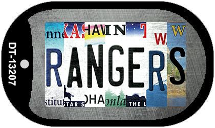 Rangers Strip Art Novelty Metal Dog Tag Necklace DT-13207