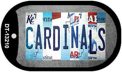 Cardinals Strip Art Novelty Metal Dog Tag Necklace DT-13210