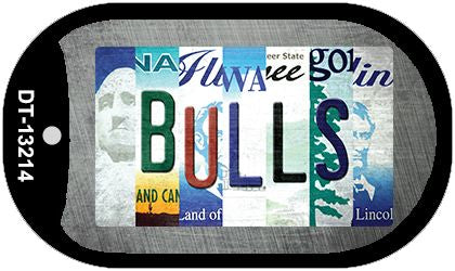 Bulls Strip Art Novelty Metal Dog Tag Necklace DT-13214
