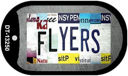 Flyers Strip Art Novelty Metal Dog Tag Necklace DT-13250