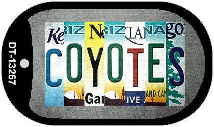Coyotes Strip Art Novelty Metal Dog Tag Necklace DT-13267