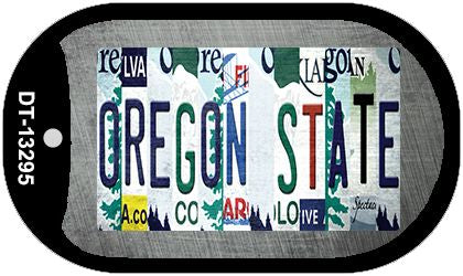 Oregon State Strip Art Novelty Metal Dog Tag Necklace DT-13295