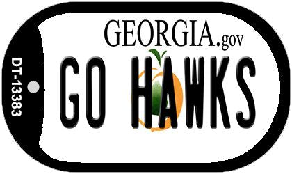 Go Hawks Novelty Metal Dog Tag Necklace DT-13383