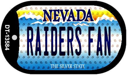 Raiders Fan Nevada Novelty Metal Dog Tag Necklace DT-13584