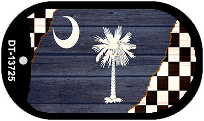 South Carolina Racing Flag Novelty Metal Dog Tag Necklace DT-13725