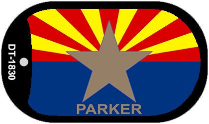Parker Arizona State Flag Metal Novelty Dog Tag Necklace DT-1830