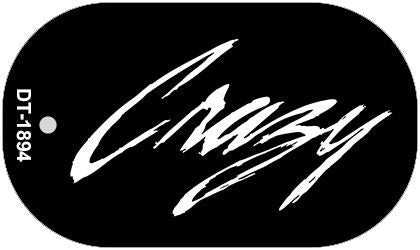 Crazy Novelty Metal Dog Tag Necklace DT-1894