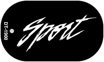 Sport Novelty Metal Dog Tag Necklace DT-1900