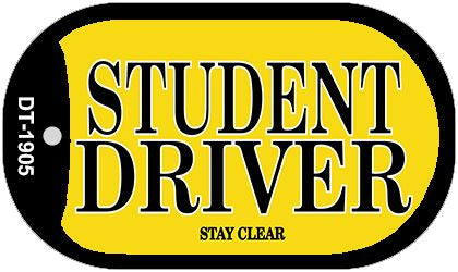 Student Driver Novelty Metal Dog Tag Necklace DT-1905