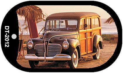 1941 Woody On The Beach Novelty Metal Dog Tag Necklace DT-2012