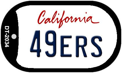 49ers California Novelty Metal Dog Tag Necklace DT-2034