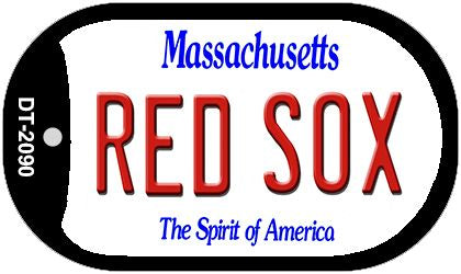 Red Sox Massachusetts Novelty Metal Dog Tag Necklace DT-2090