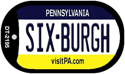 Six-Burgh Pennsylvania Novelty Metal Dog Tag Necklace DT-2195