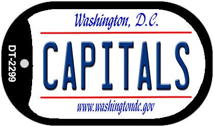 Capitals Washington DC Novelty Metal Dog Tag Necklace DT-2299