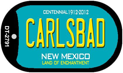 Carlsbad Teal New Mexico Novelty Metal Dog Tag Necklace DT-2791