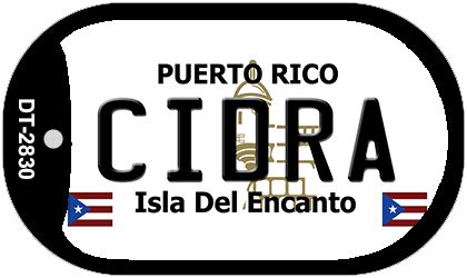 Cidra Puerto Rico Metal Novelty Dog Tag Necklace DT-2830