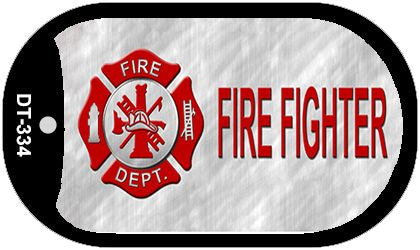 Fire Fighter Novelty Dog Tag Necklace DT-334