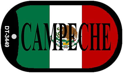 Campeche Mexico Flag Metal Novelty Dog Tag Necklace DT-3449