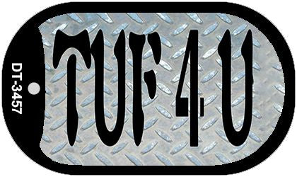 2 TUF 4 U Novelty Metal Dog Tag Necklace DT-3457