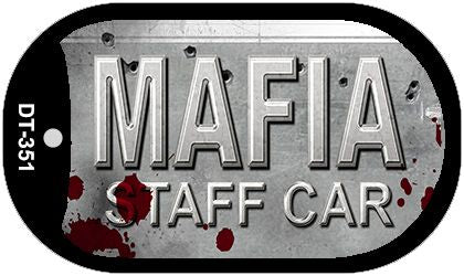 Mafia Staff Car Novelty Metal Dog Tag Necklace DT-351
