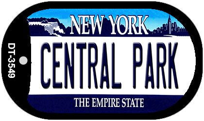 Central Park New York Novelty Metal Dog Tag Necklace DT-3549