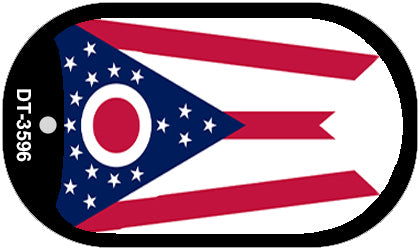 Ohio State Flag Metal Novelty Dog Tag Necklace DT-3596