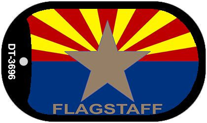 Flagstaff Arizona State Flag Metal Novelty Dog Tag Necklace DT-3696